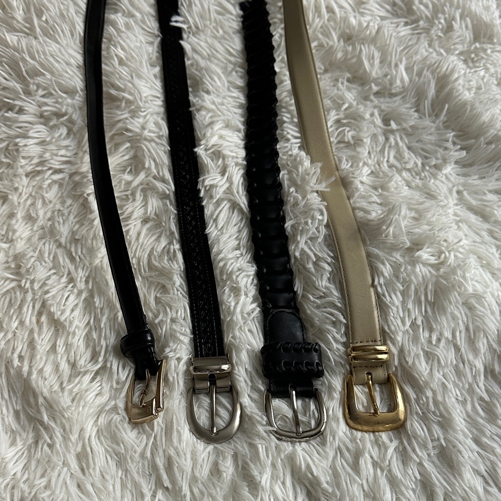 Elegant Women's Belt Set - Black and Gold